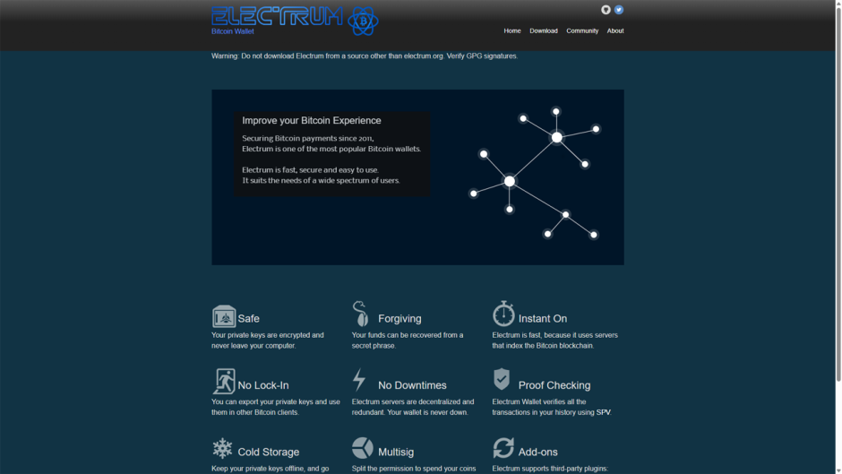 Electrum — огляд програмного гаманця