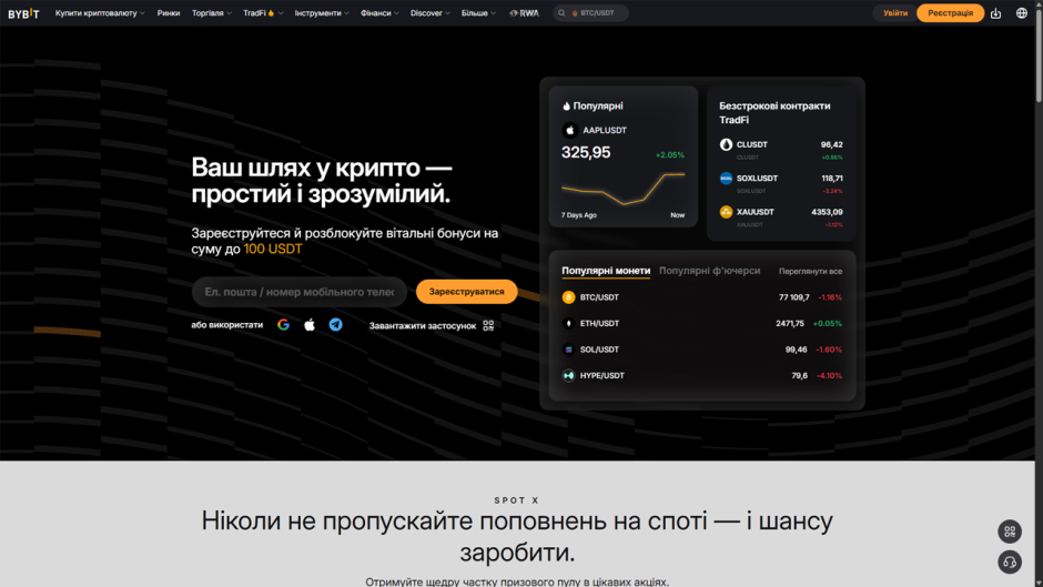 Огляд криптовалютної біржі Bybit